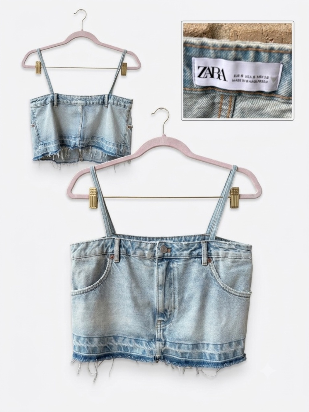 Zara Denim Crop
